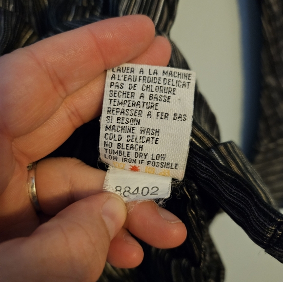 Vintage Lady Dutch High Society Ruched Button Up Long Sleeve Top size L - Picture 5 of 8